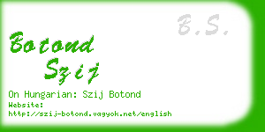 botond szij business card